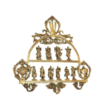 Brass Vishnu Dashavatar Wall Panel | 21.5" Sacred Art with Shankh Chakra & Namah | 5kg Divine Masterpiece | Temple Grade Art | Jaipurio